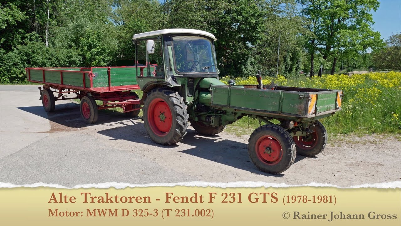 Alte Traktoren - Fendt F 231 GTS (1978-1981) Motor: MWM D 325-3 (T 231.002)
