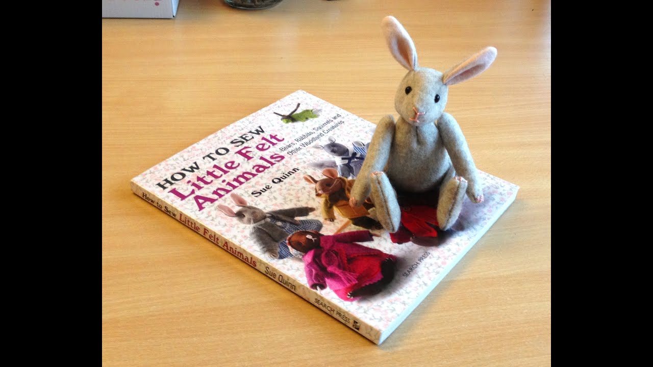 Amazing Craft Book review.  Look inside... How to sew little felt animals by Sue Quinn.