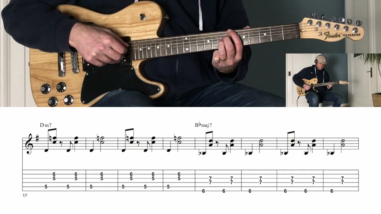 'Saga of Harrison Crabfeathers' Changes -  Shell Voicings No.7 - GUITAR LESSON  by Georg Dybowski