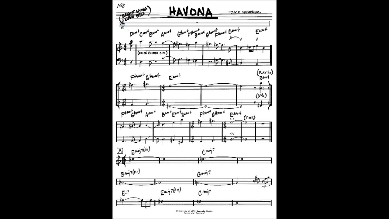 Havona - Weather Report BACKING (NO BASS)