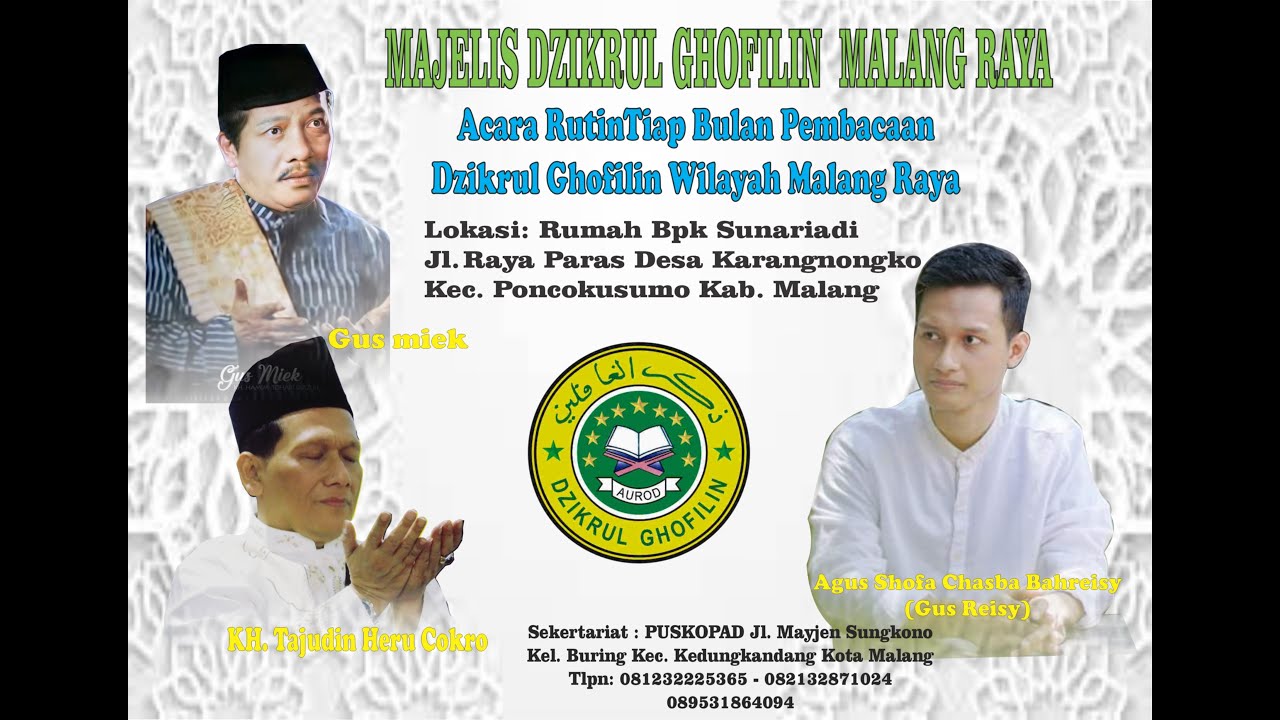 ngaji bareng Gus Reisy Di majelis Dzikrul Ghofilin