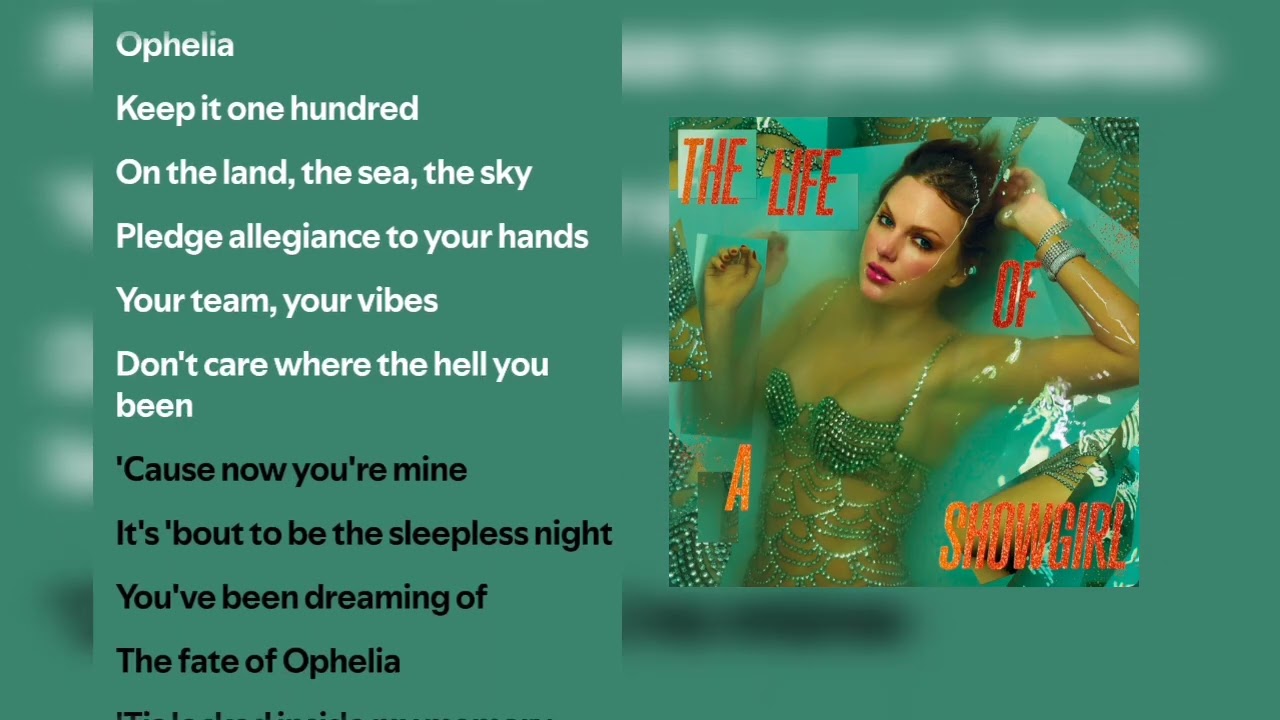 Taylor Swift - The Fate of Ophelia (Karaoke)