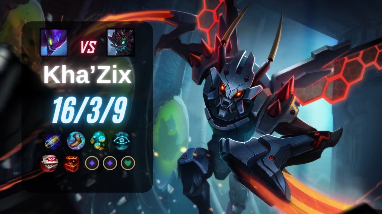 KHA'ZIX JUNGLE vs MAOKAI - EUW LoL Challenger Patch 13.21
