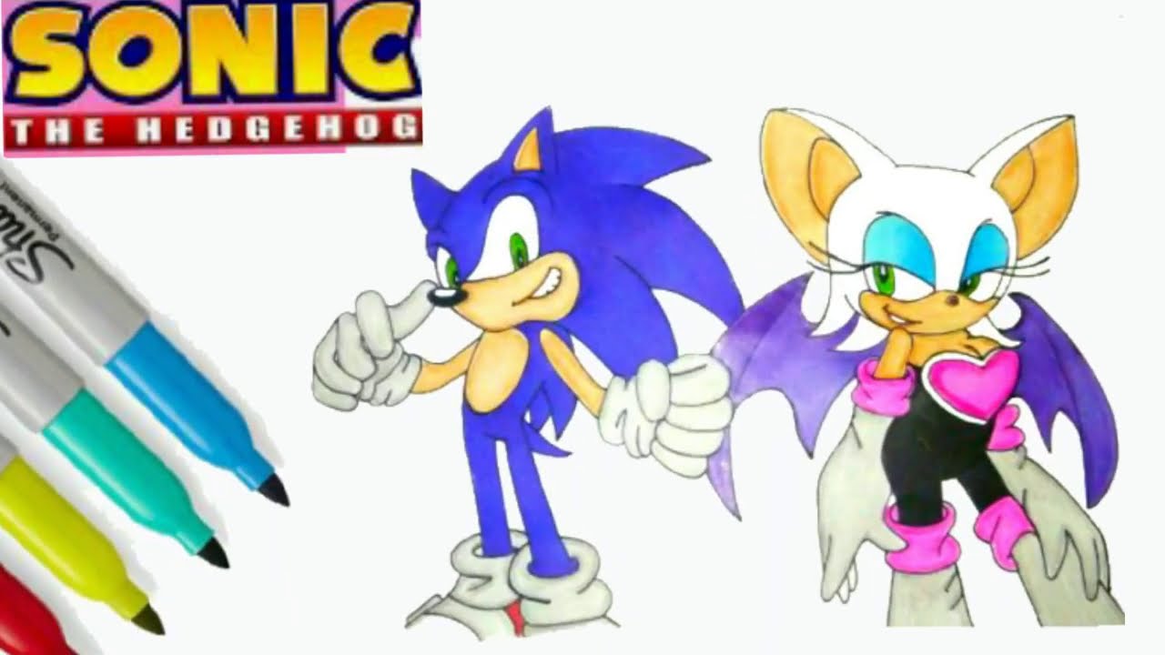 How To Draw Sonic The Hedgehog Step By Step/ Cartooning Cute Drawings