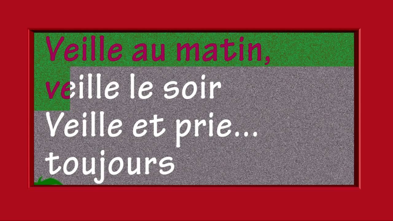 09 VEILLE AU MATIN