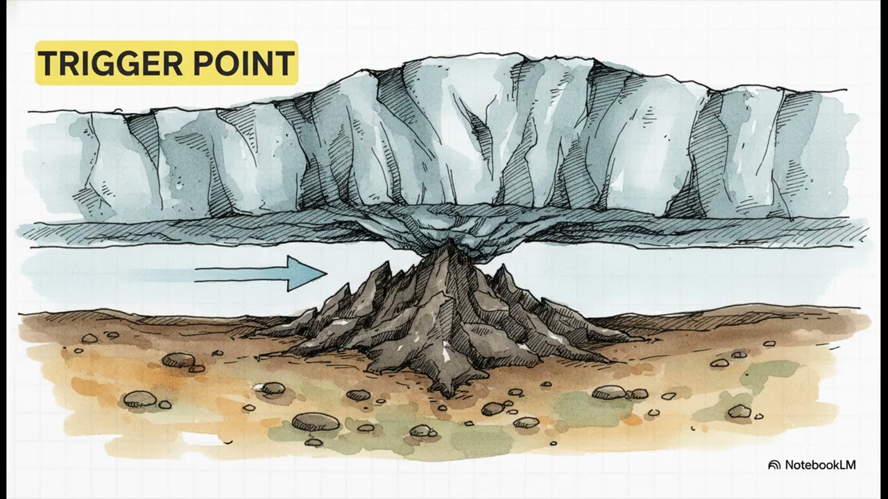The processes and conditions that lead to the formation of a Drumlin