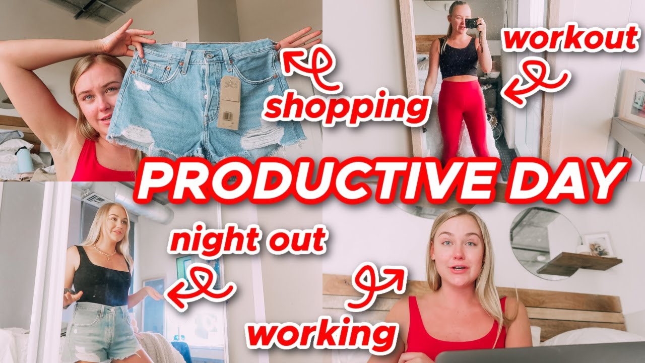day in my life | shop with me, cleaning , working out, + more!