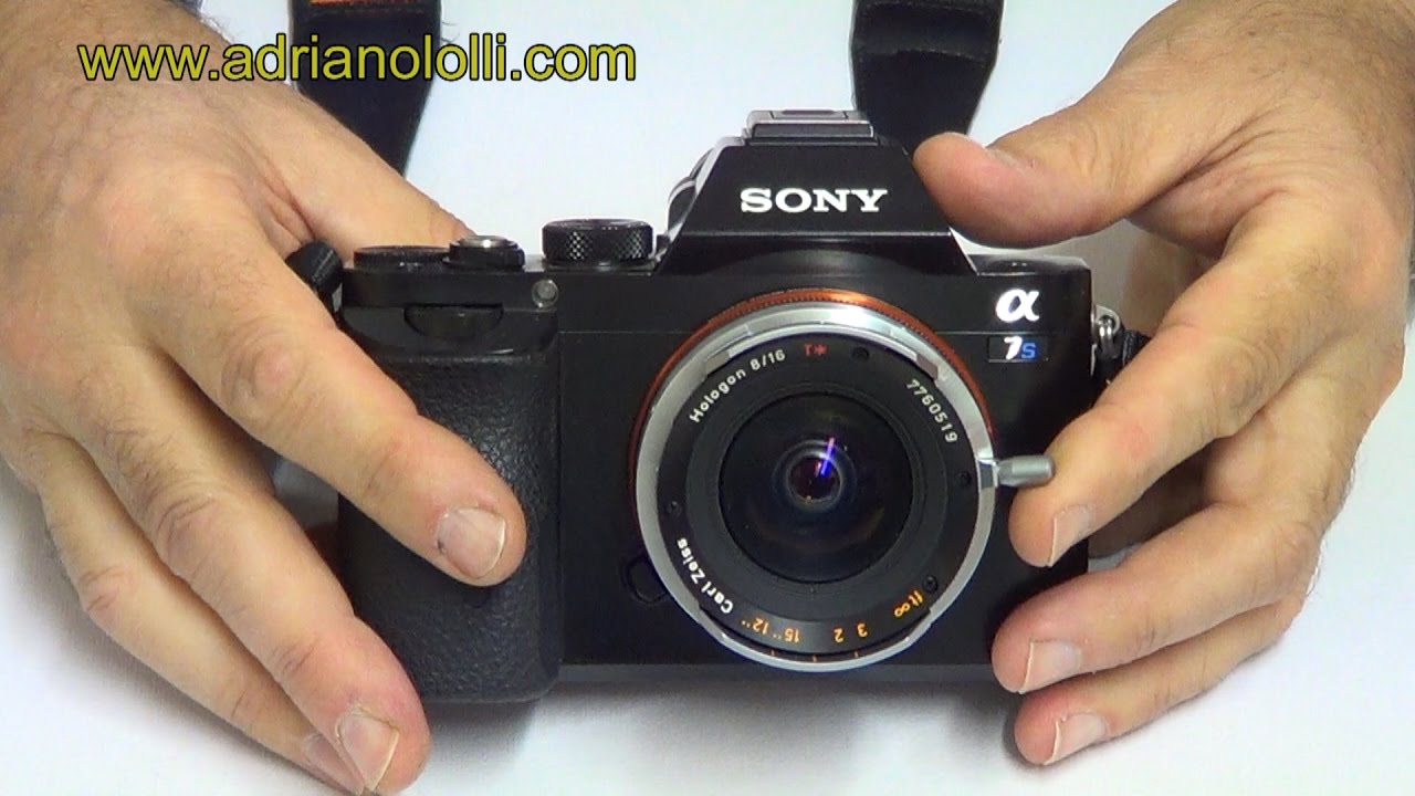 Adapter camera E-Mount to lens  Contax  Zeiss 16mm f/8 Hologon