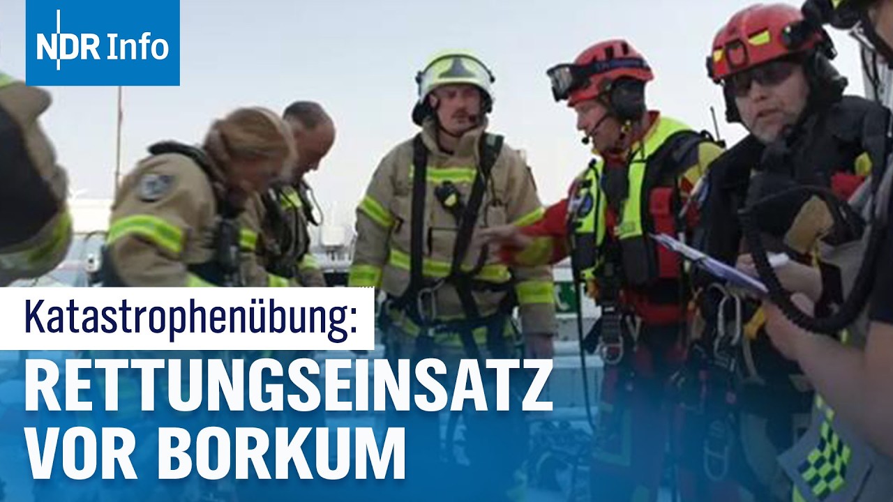 Feuer, Verletzte, Ölpest: XXL-Übung im Offshore-Windpark in der Nordsee | Überland