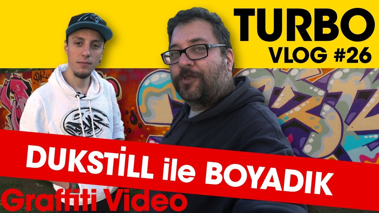 Turbo Vlog #26 - Dukstill Doğukan Oraklı ile graffiti yaptık! Graffiti teknikleri i&ccedil;in izleyin!