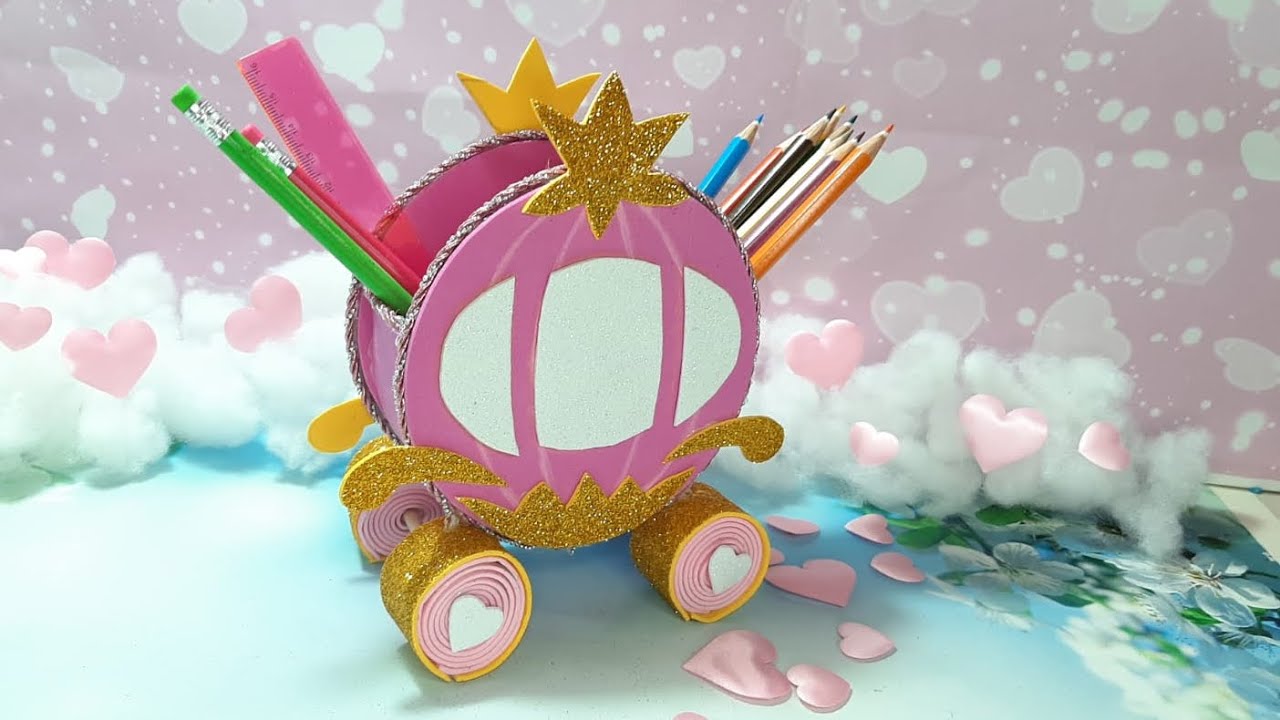 Stupisci i tuoi bambini e realizza questa carrozza porta penne