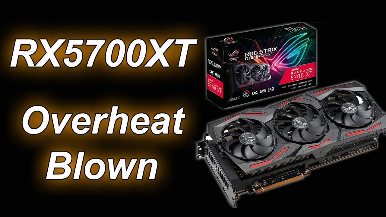 ASUS STRIX RX5700XT: разборка / Сгоревший чип AMD