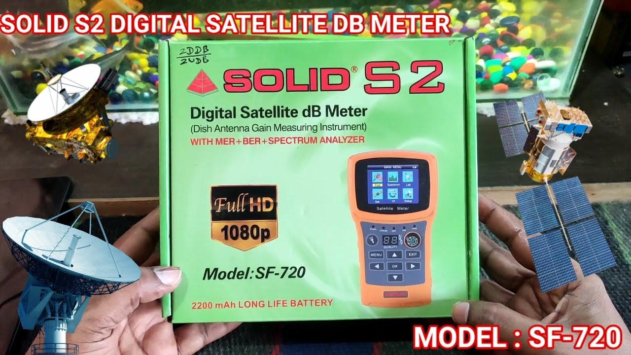 Solid S2 sf-720 Digital Satellite dB Meter ||  How to add TP Solid Satellite dB meter