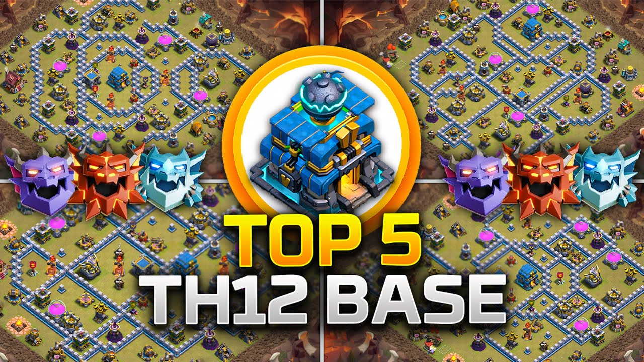 TOP 5! NEW BEST Town Hall 12 (TH12) Base Layout + Copy Link 2025 | TH12 WAR BASE | Clash of Clans