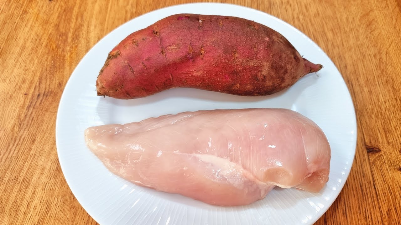 Misture FRANGO e BATATA DOCE e você vai VICIAR nessa DELÍCIA! Fácil, Rápido e Saudável