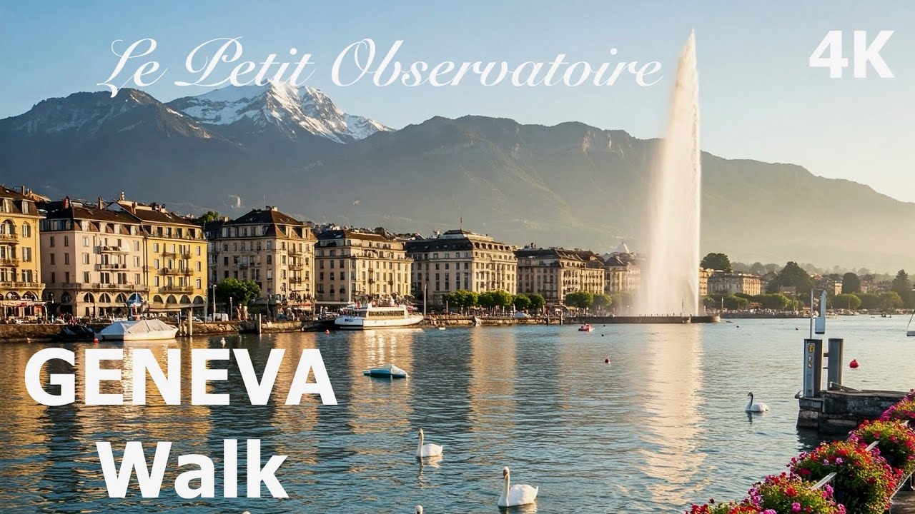 🇨🇭 Geneva Lakeside Walk | Jet d’Eau, Bain des Pâquis & Jardin Anglais