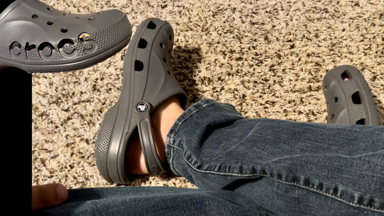 I said I would never buy a pair. My new Crocs.