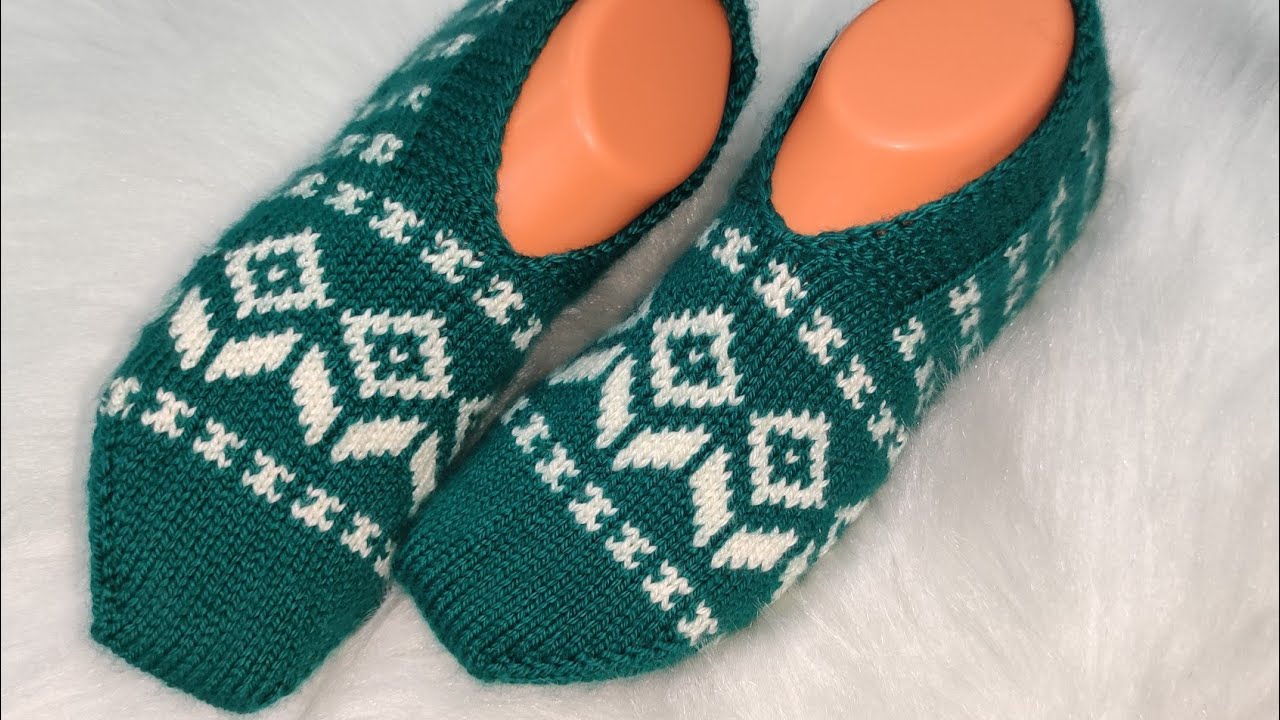 🌟İKİ RENKLİ DESENLİ BEŞŞİŞ PATİK YAPILIŞI #beşşişpatik #beşşiş