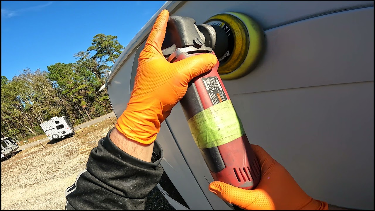 How To Buff Polish Wax RV, Camper, Travel Trailer, 5th Wheel Gel Coat and Vinyl