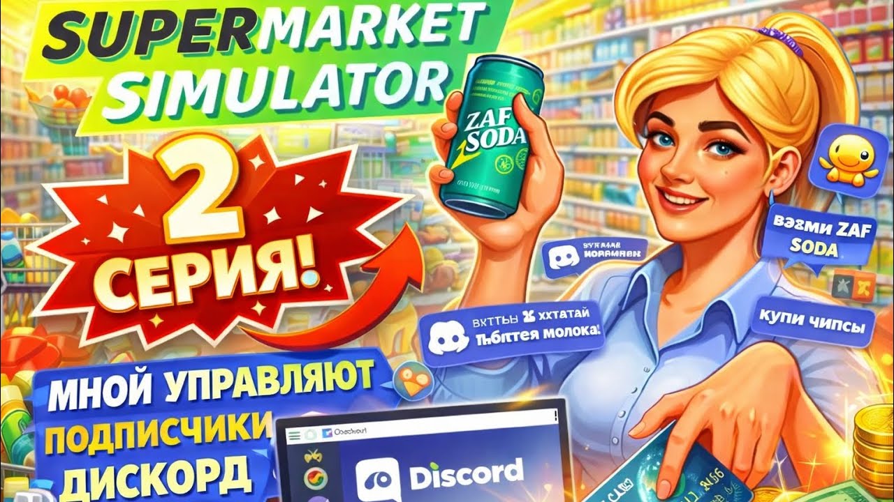ПОКУПАЮ ТОЛЬКО ПРОДУКТЫ — ВЫЖИВУ ЛИ? - Supermarket Simulator #2 #supercell #supermarket #beast 