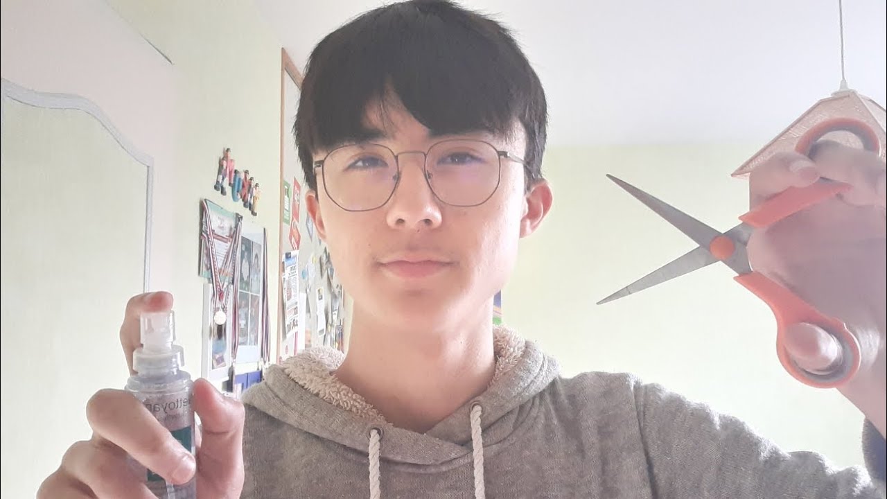 ASMR Haircut Roleplay Fast and Agressive ( scissors sounds, hand sounds #asmr ...)