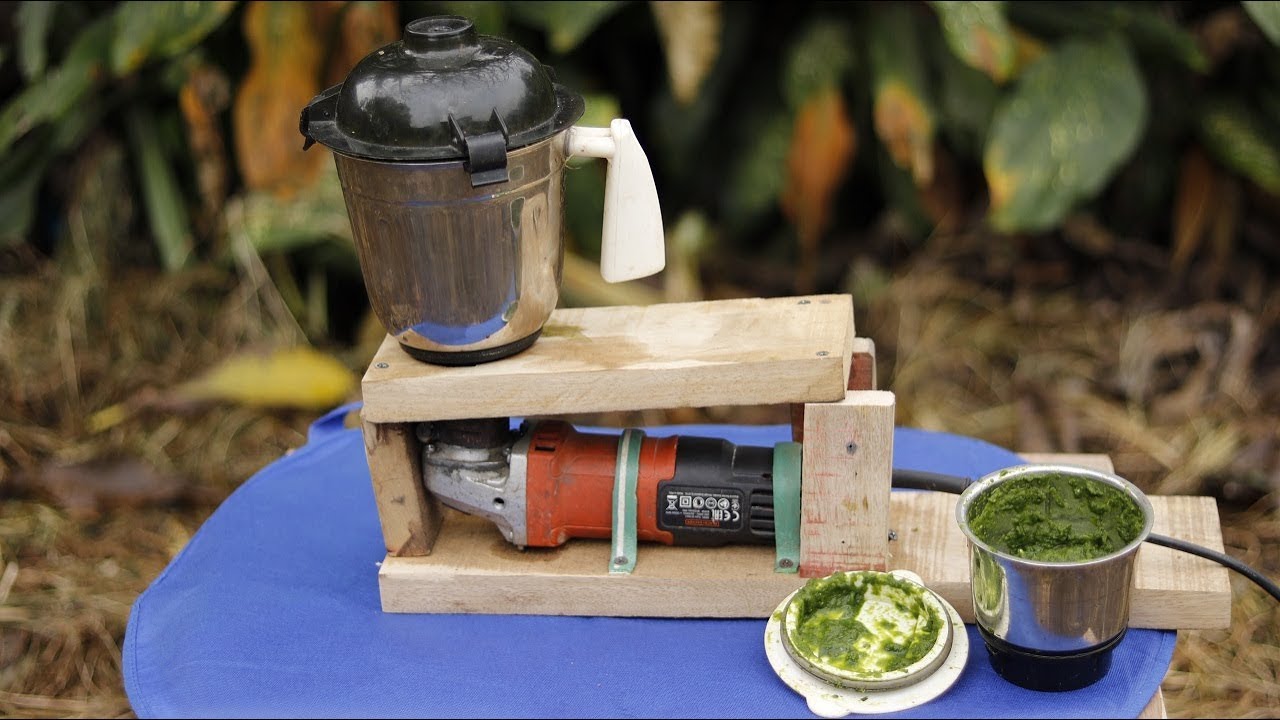 Angle Grinder Hack, Make a Blender Mixer from Angle Grinder | DIY |