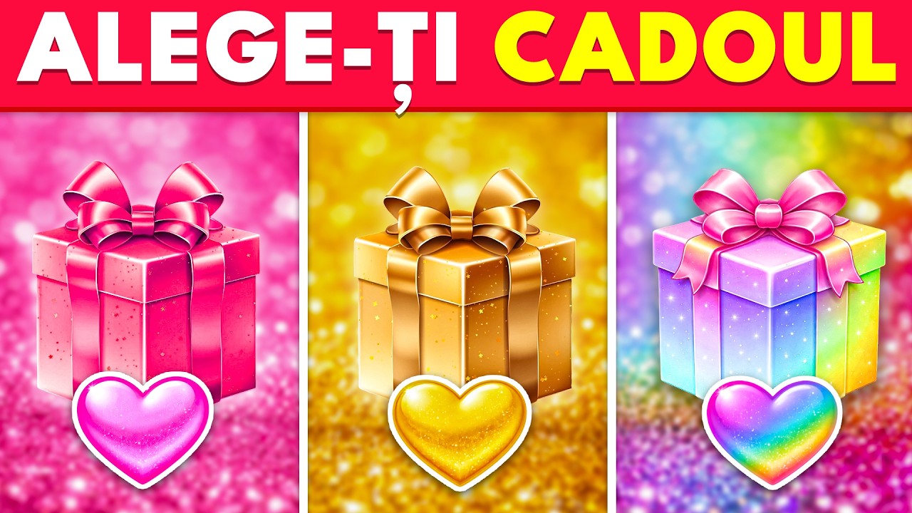 Alege-ți Cadoul! 🎁 Cât de norocos ești? 🌈💙🎀💛Roz, Auriu sau MISTER? | Beaver Quiz - RO