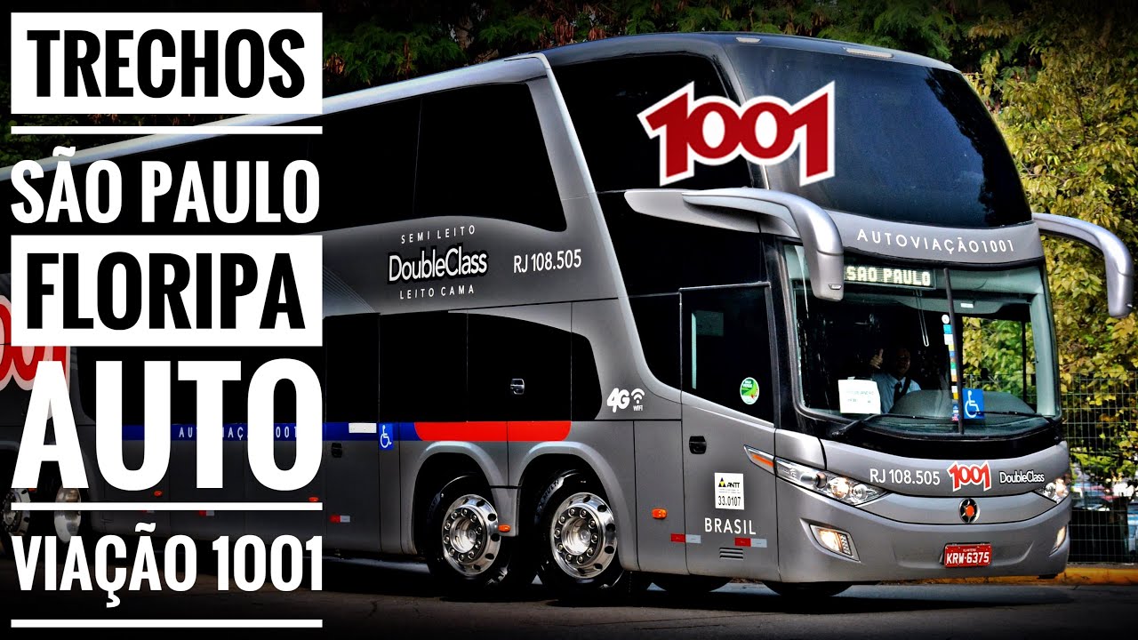 São Paulo X Florianópolis | Auto Viação 1001 | Trechos da Estrada