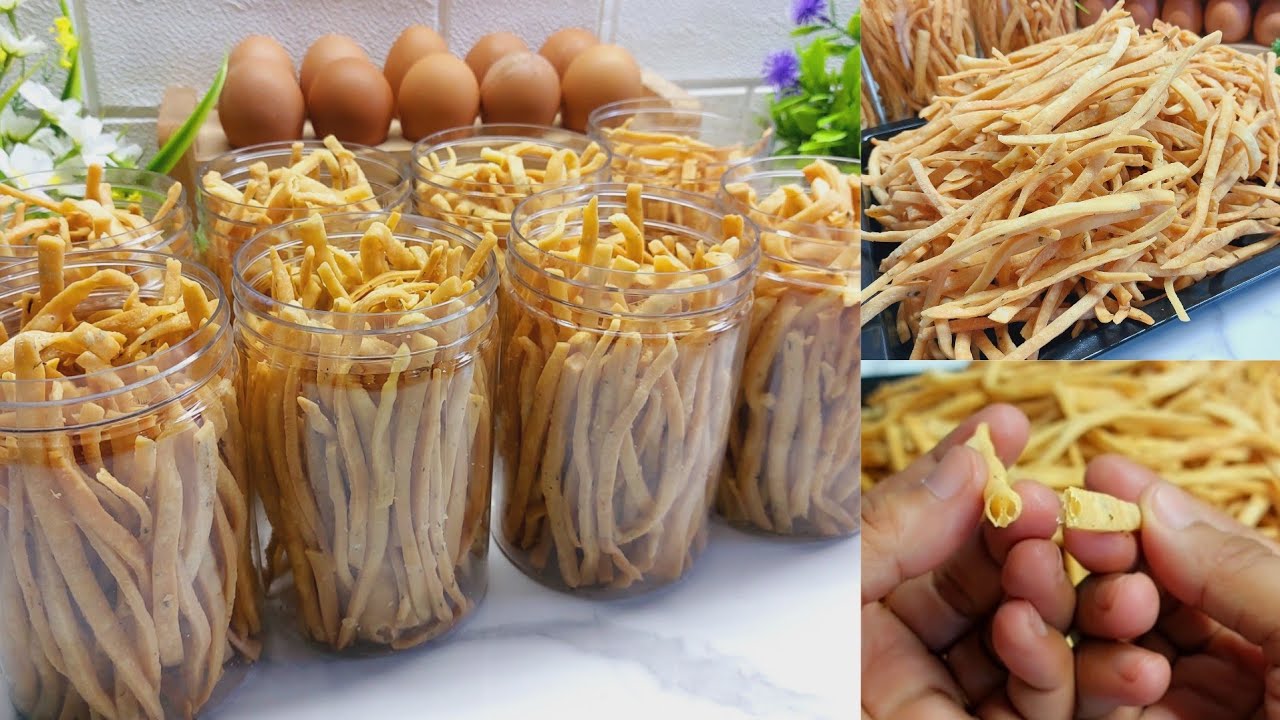 SEKALI BIKIN JADI 8 TOPLES ⁉️ EKONOMIS TANPA TELUR TANPA SANTAN. RESEP KUE STIK BAWANG TEPUNG 1 KG