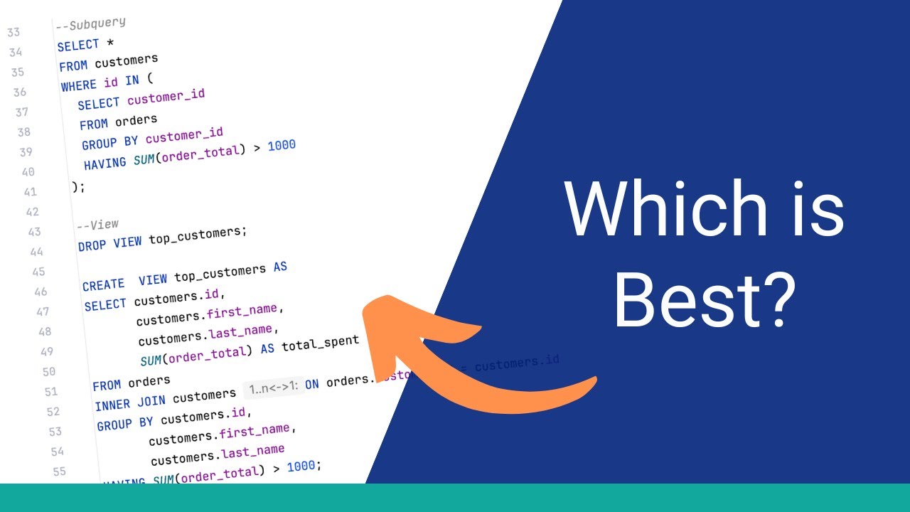 CTE vs Subquery vs View: Which One Should You Use?