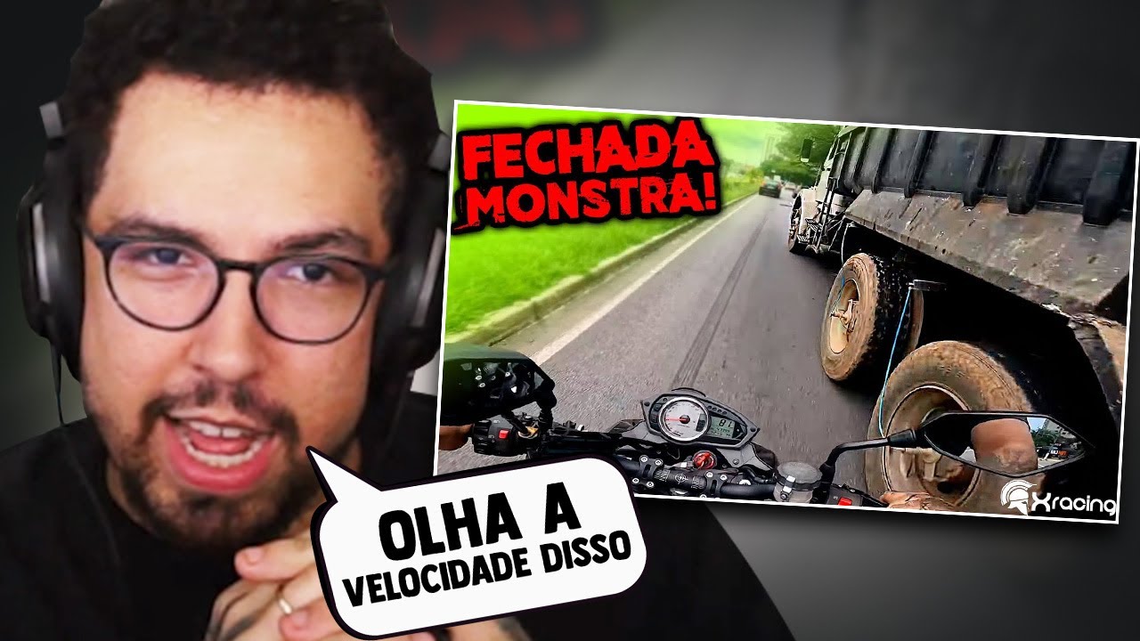 TEM QUE TER MUITA CORAGEM PRA SER MOTOQUEIRO! YETZ REACT SUSTOS DE MOTO (EP. 216)
