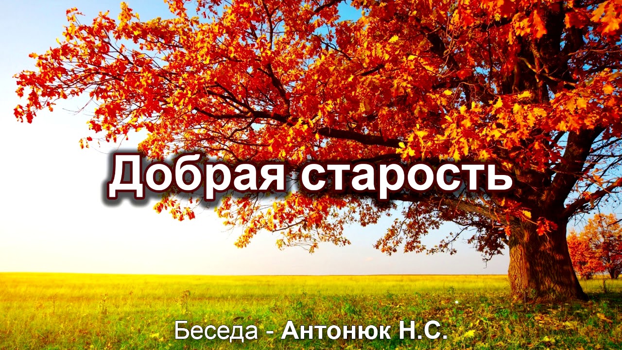 Добрая старость. Антонюк Н.С. Беседа. МСЦ ЕХБ