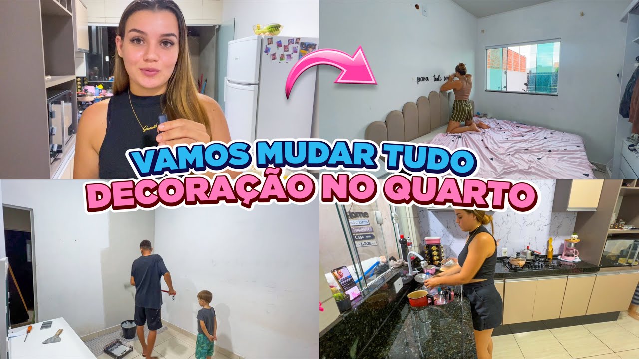 MUDANÇA DE ÚLTIMA HORA - VAMOS TRANSFORMAR A CASA TODA 🤎 COMEÇAMOS PELO QUARTO +OLHA COMO FICOU 😍🙌🏻