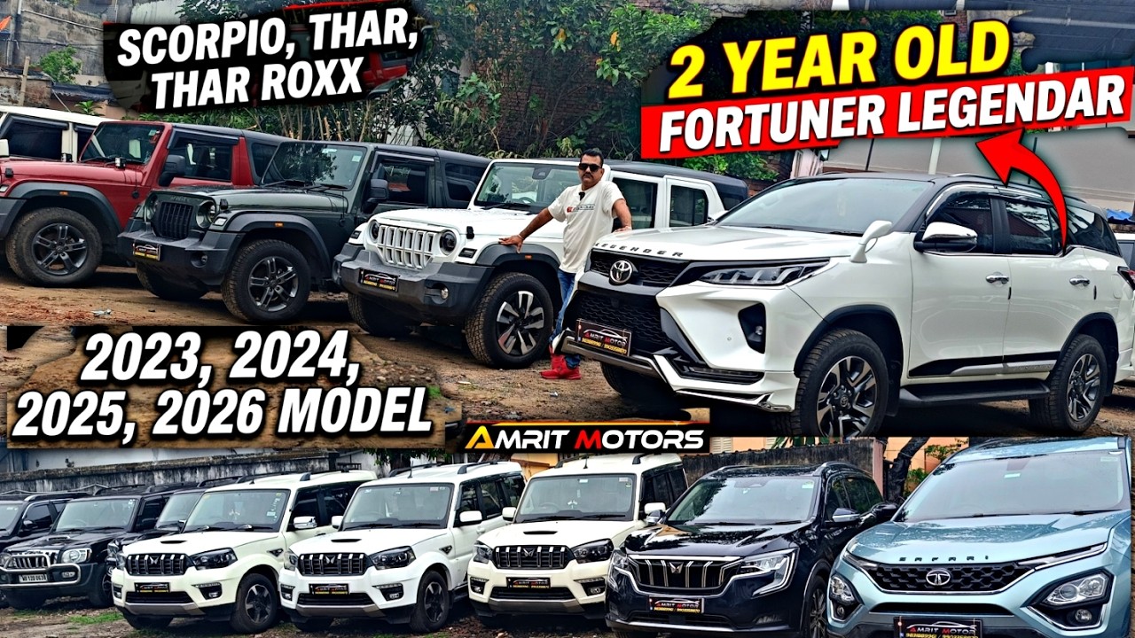 Recent Dhamaka Price 🔥1800KM Fortuner | SCORPIO S11,XUV700,THAR Used car in kolkata - AMRIT MOTORS