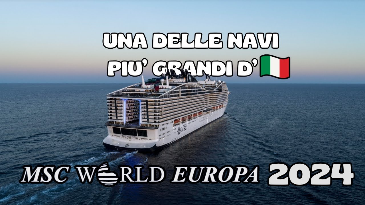 SONO SALITO sulla NAVE DA CROCIERA più GRANDE D'ITALIA - VLOG MSC WORLD EUROPA (LA MIA ESPERIENZA)
