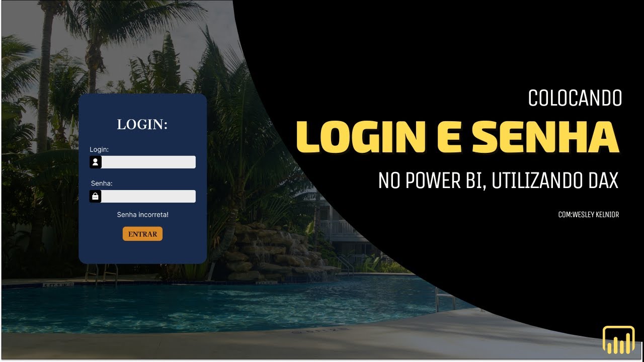 Como colocar LOGIN e senha alfanuméricos por usuário no PBI