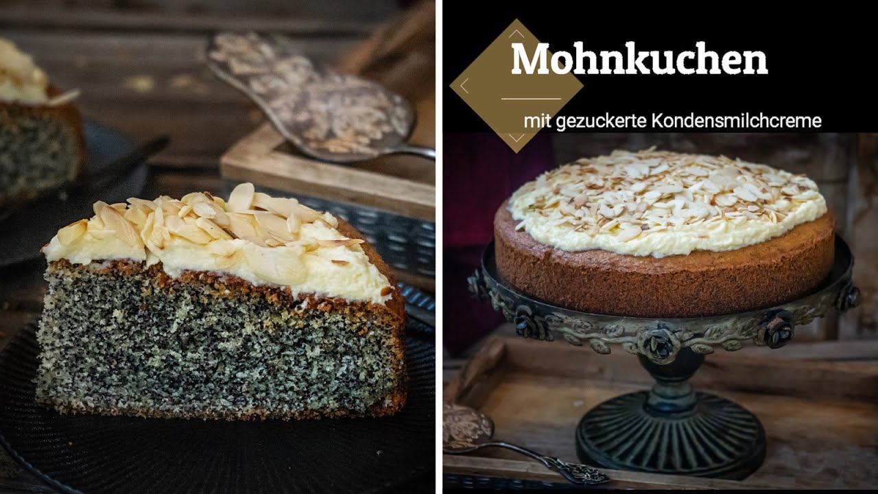Mohnkuchen mit gezuckerter Kondensmilchcreme/ Mega einfach und sooo lecker!