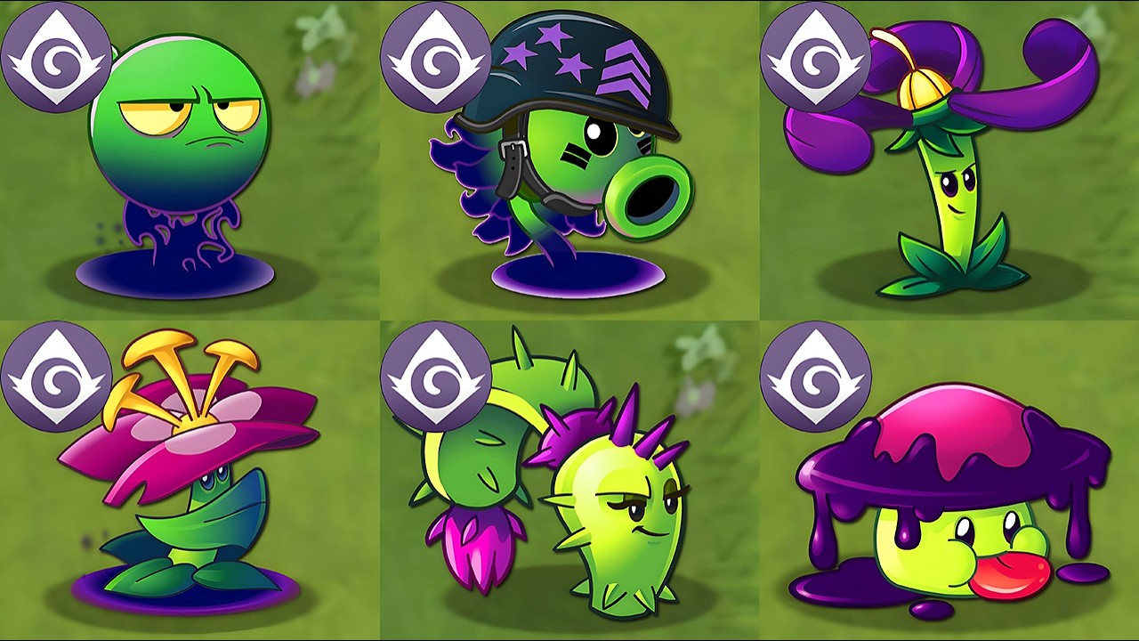 All SHADOW Plants Power-Up! vs PvZ 2 All Final Boss - PvZ 2 Mod Final Boss