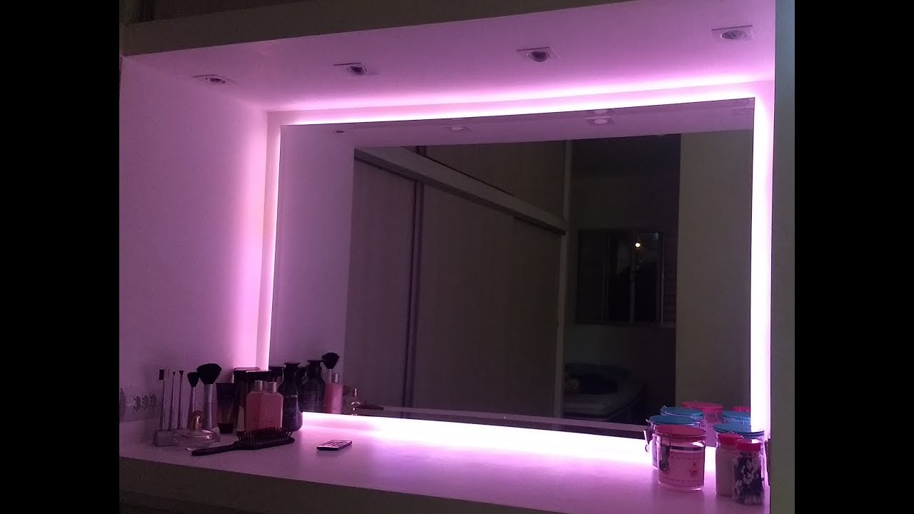 Colocar Led no espelho de maneira fácil e no passo a passo.