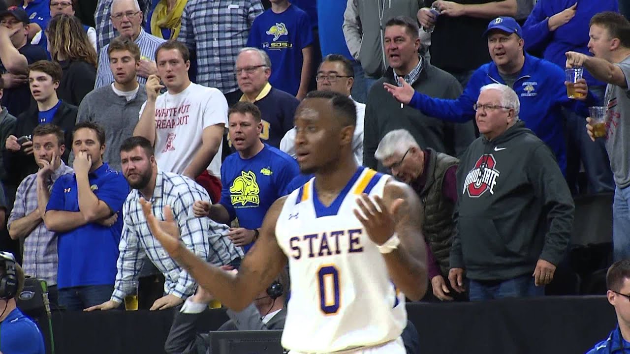 KDLT SPORTS RAW VIDEO:  Finish Of The SDSU-Denver Summit Semifinal