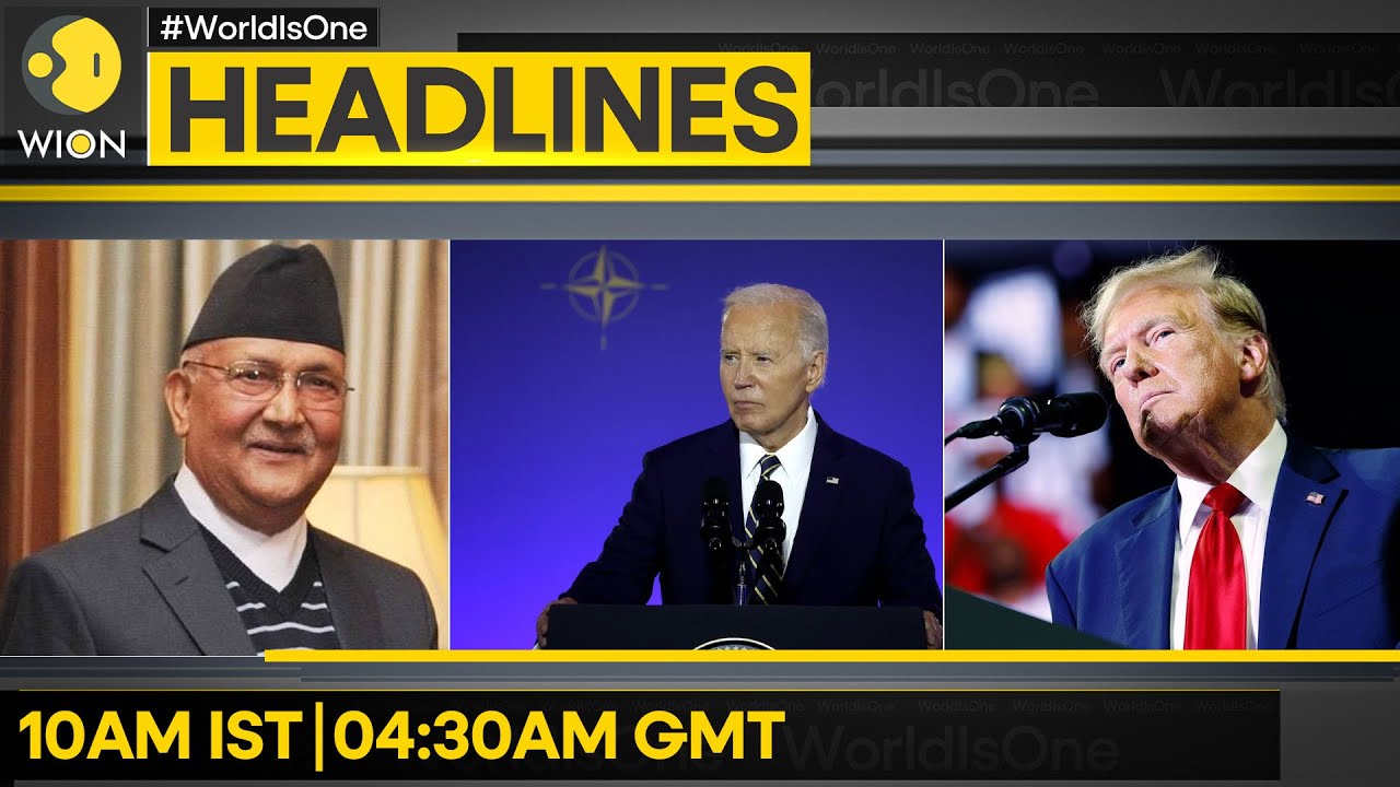 24 ex-lawmakers urge Biden to drop | Oli to take oath as Nepal PM | WION Headlines