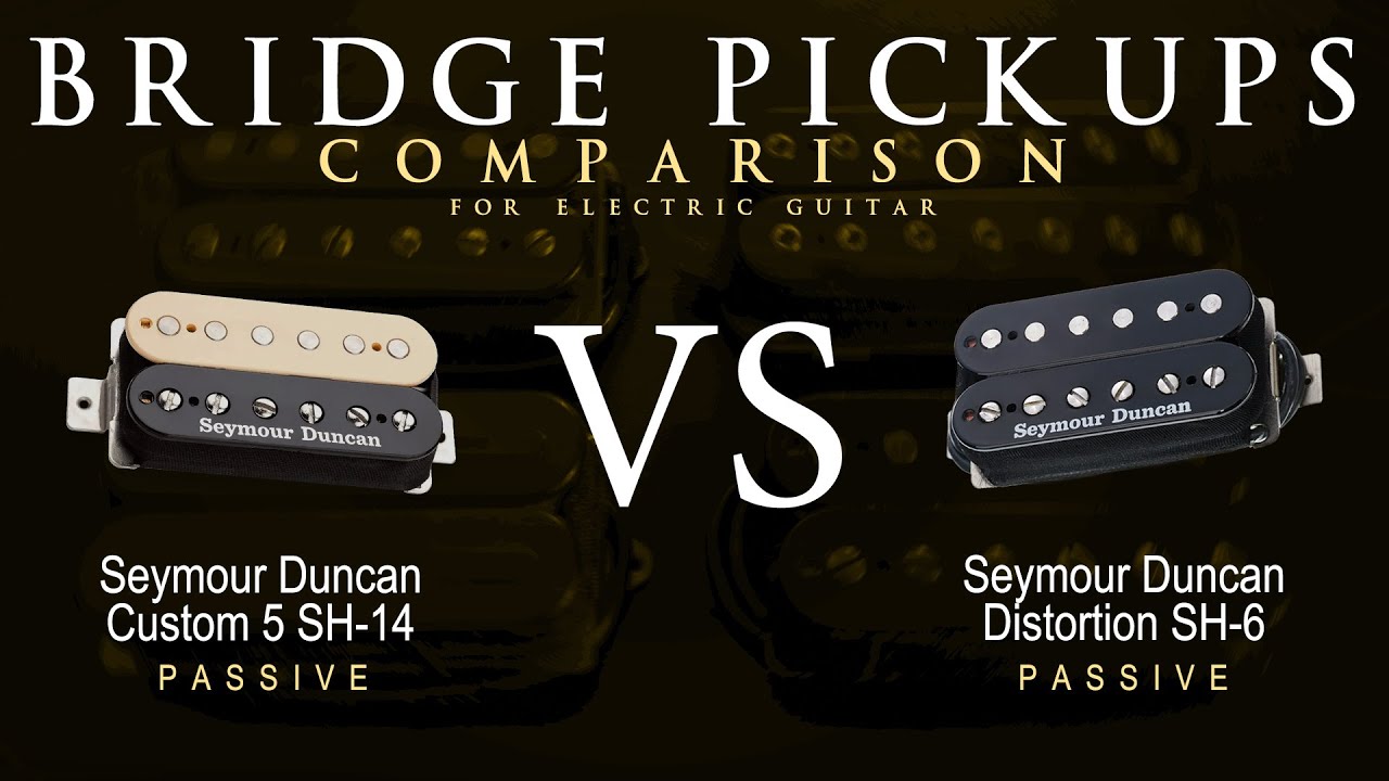 Seymour Duncan CUSTOM 5 SH-14 vs DISTORTION SH-6 - Bridge Guitar Pickup Comparison Tone Demo