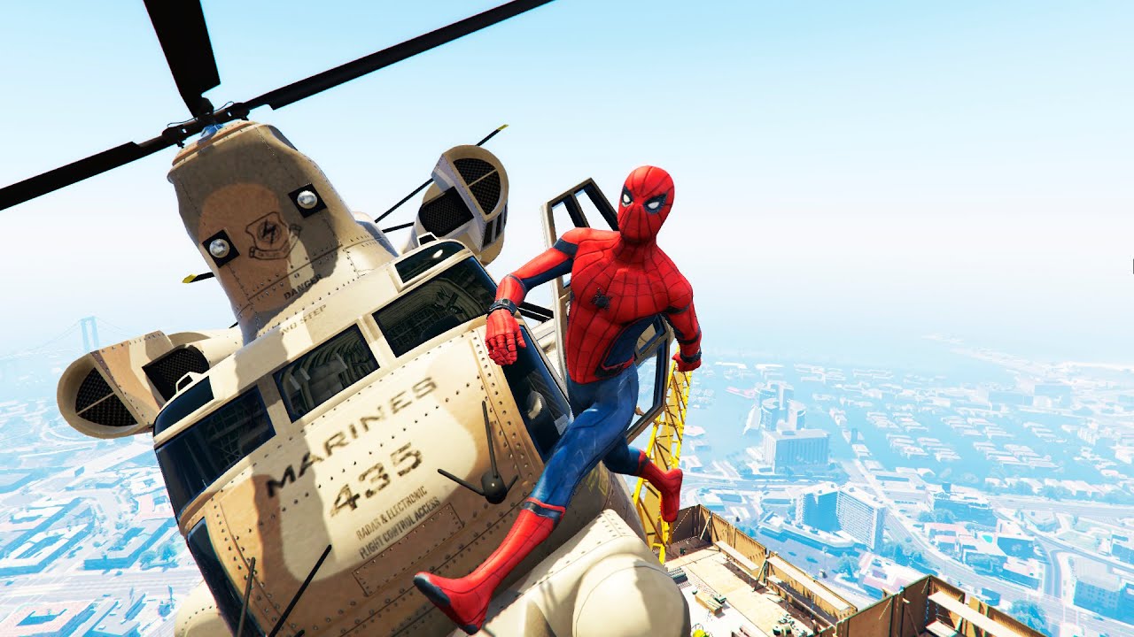 GTA 5 Crazy Helicopter Crashes & Spiderman Ragdolls Ep.5 (Euphoria Physics | Funny Moments)