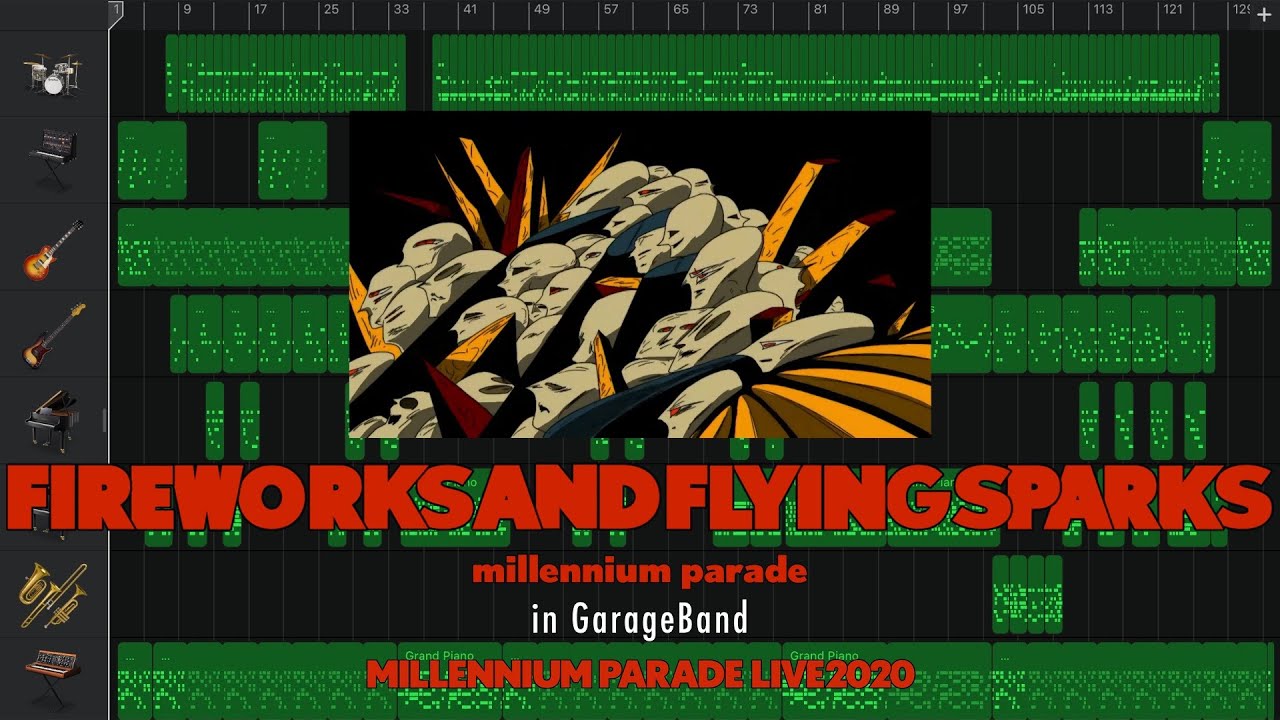 millennium parade - Fireworks and Flying Sparks (Live 2020) in GarageBand
