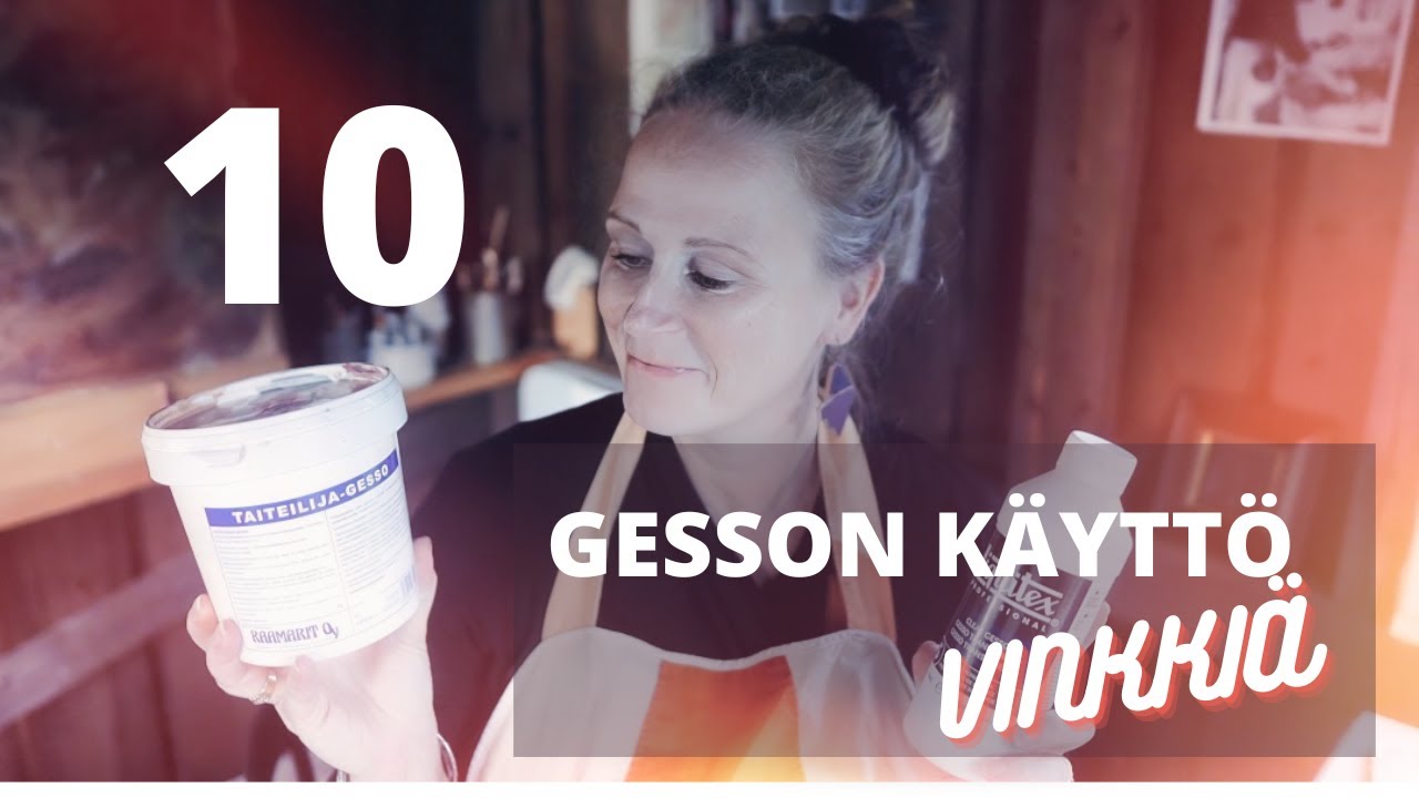 Gesson käyttö - akryylimaalaus opas osa 2 - Miten gessoa käytetään