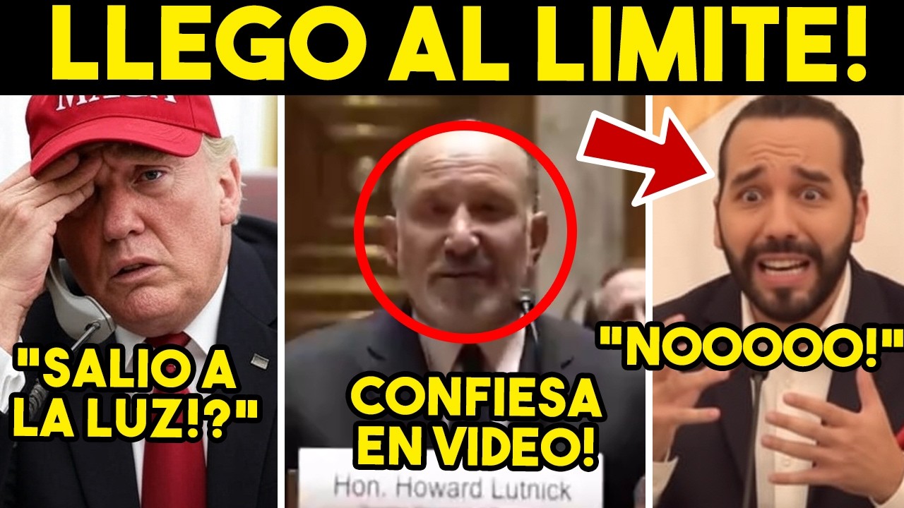 PANICO TOTAL! CONFIESA EN VIDEO, ATORAN A BUKELE. TRUMP SIN PALABRAS, ESTO SE PUSO FEO. HOY
