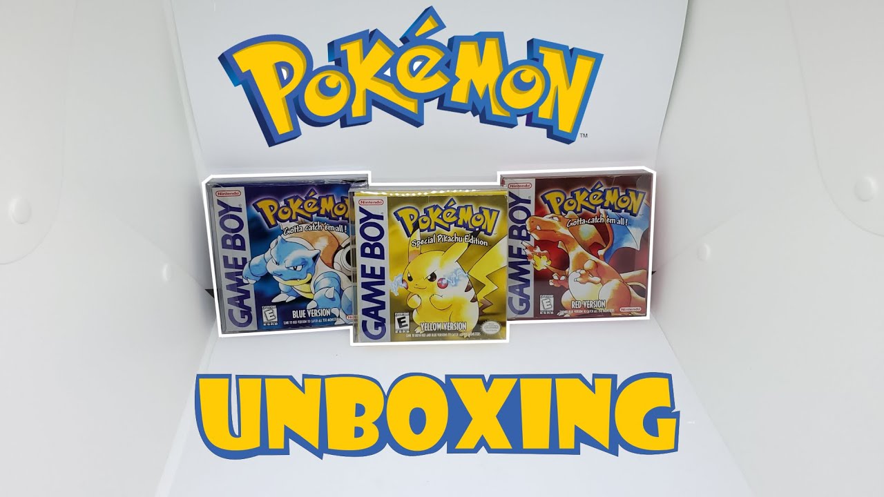Original Pokémon Gameboy Games Unboxing