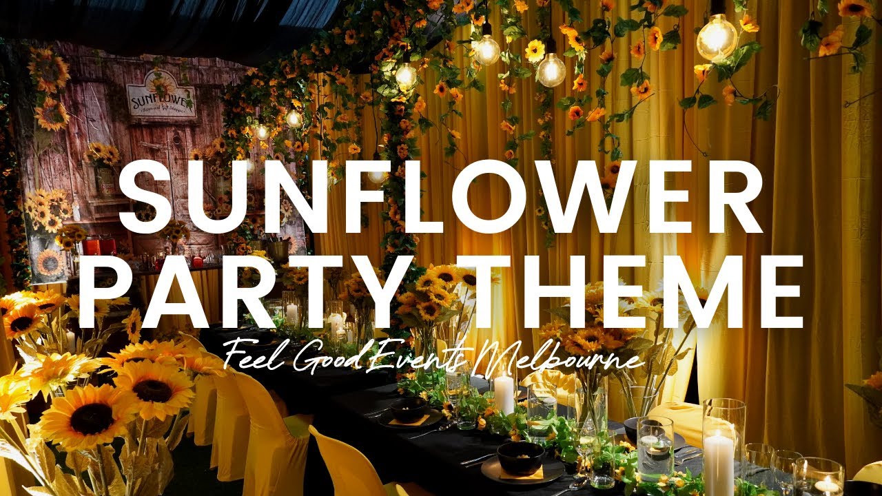 Sunflower Theme Decoration Ideas | FEEL GOOD EVENTS