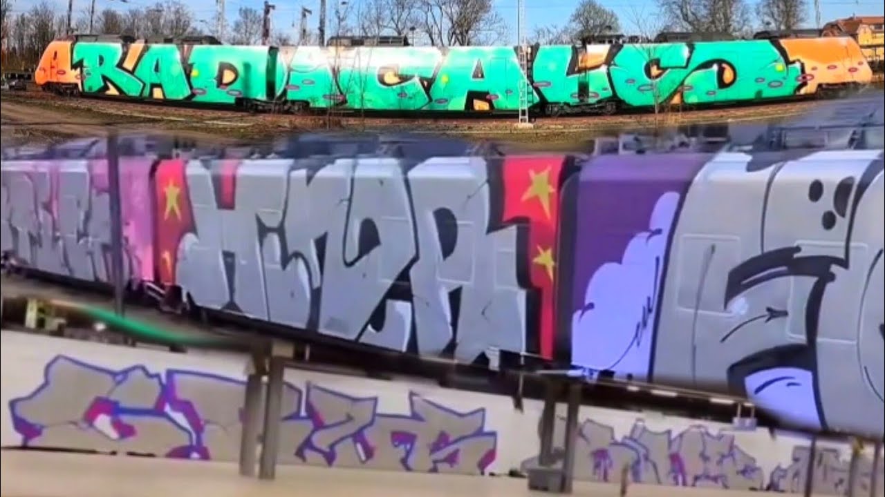 Wholetrain Compilation Episode 16 - Graffiti Bombing on Trains