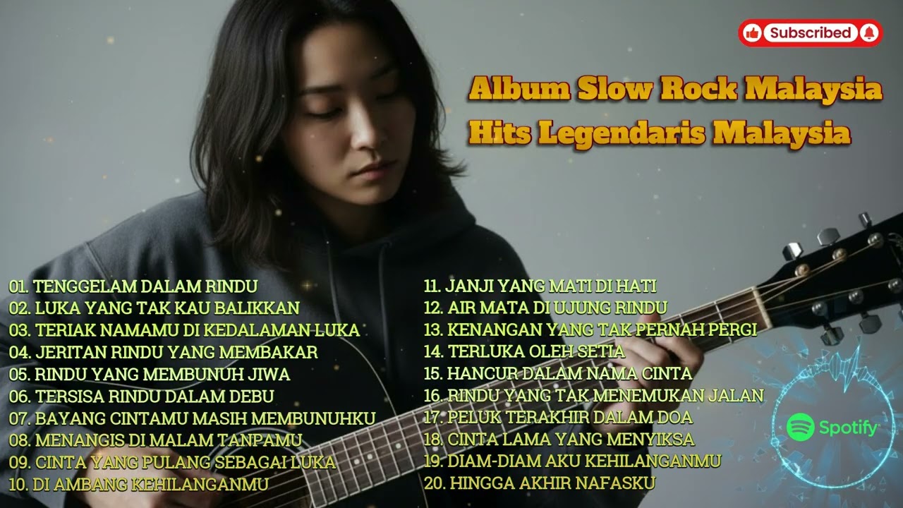 🎧 Slow Rock Malaysia Enak Didengar Santai  Lagu Galau